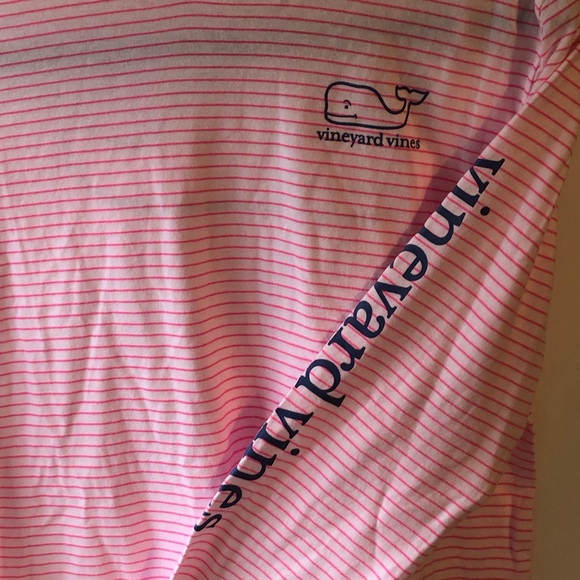 Vineyard Vines Girls' Windward Stripe Vintage Whale Long-Sleeve Hoodie Tee - Picture 4 of 9